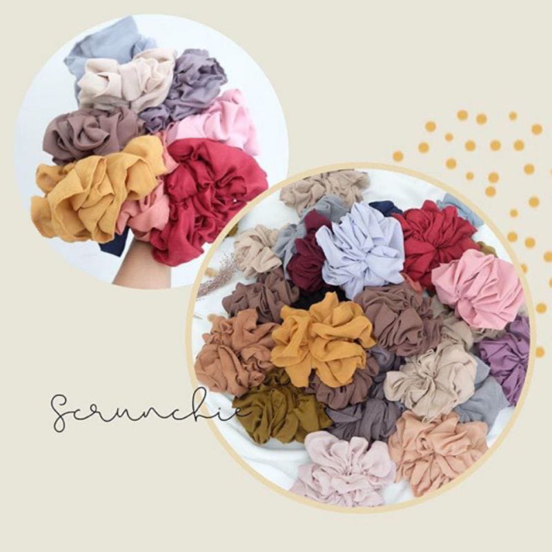 Scrunchie Hijab Ukuran Jumbo