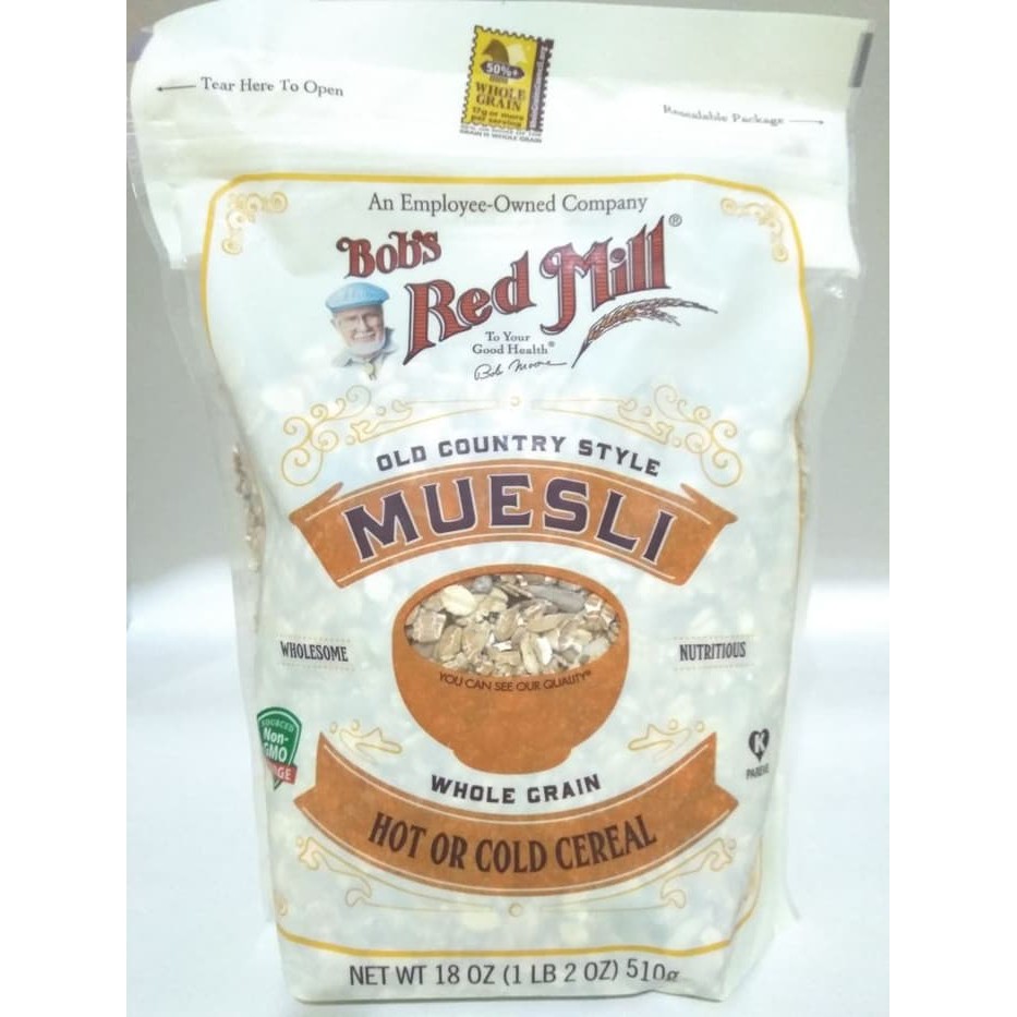 

Bobs Red Mill Cereal Muesli 510 gr/ Sarapan sehat / Oat utuh
