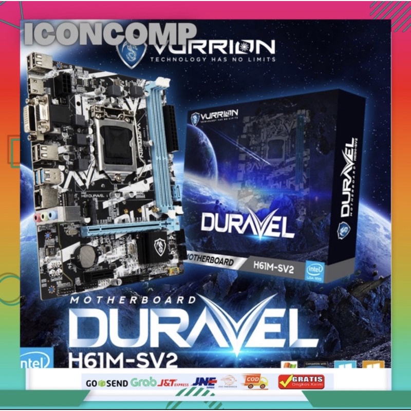 MOTHERBOARD VURRION DURAVEL H61M-SV2 LGA 1155