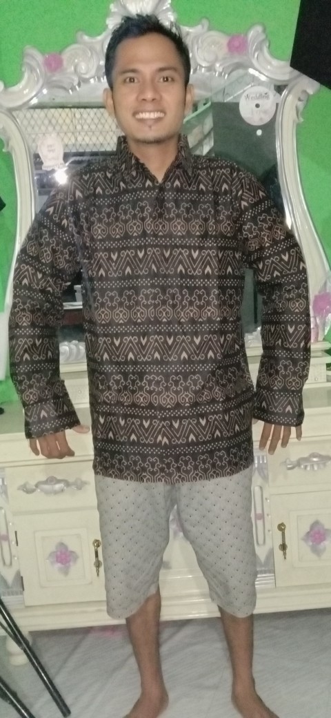 Baju Batik Pria Gus Azmi Syubbanul Muslimin Batik Katun Halus Hadroh Azzahir Santri Muslim, Moderen