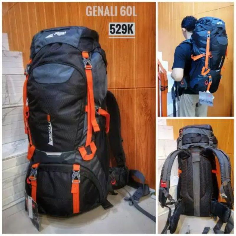 Tas Carrier Rei Genali 60L Original Tas Gunung Rei Original