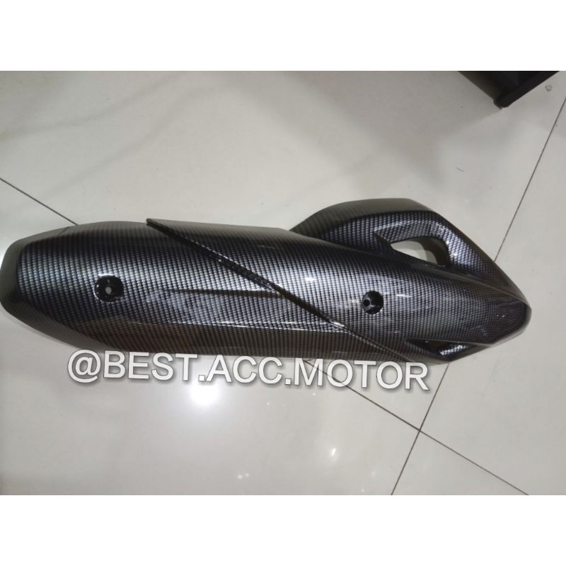 tutup knalpot pcx 150 karbon nemo cover tutup knalpot carbon pcx lokal