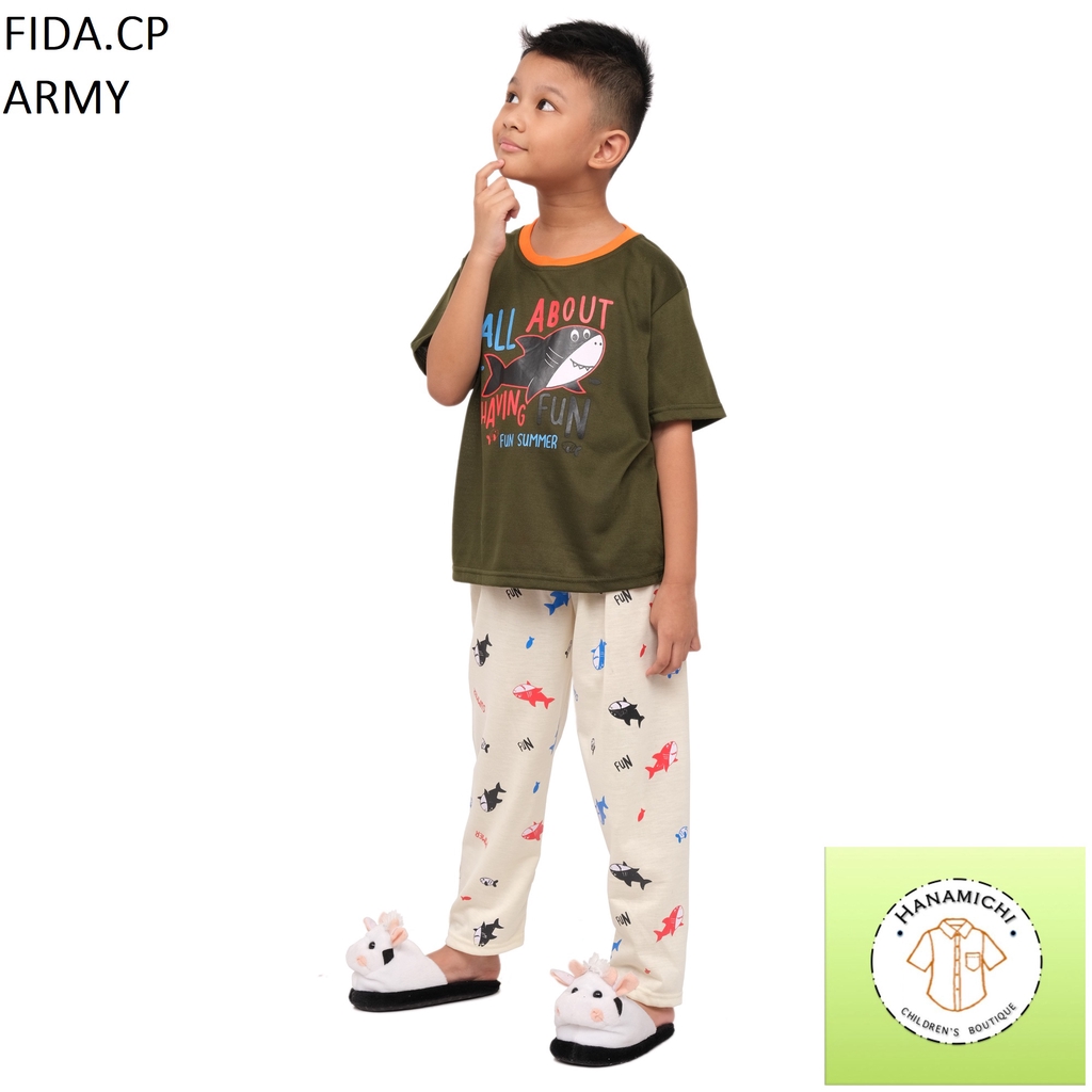 Hanamichi FIDA.CP Baju Tidur Anak Lengan Pendek