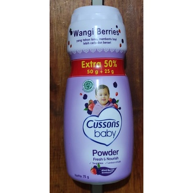 Cussons Baby Powder 50 Gram / Bedak Bayi Cussons / Mild &amp; Gentle / Soft &amp; Smooth / Fresh &amp; Nourish