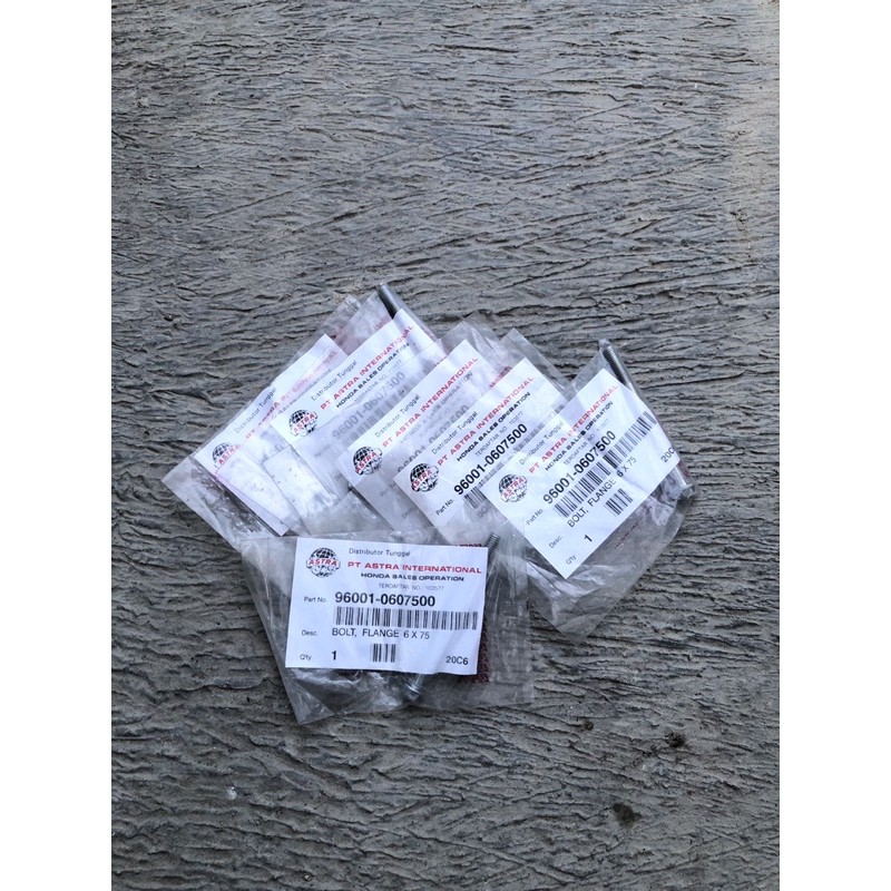 bolt flange baut mesin honda m6 6 x 75 nos original