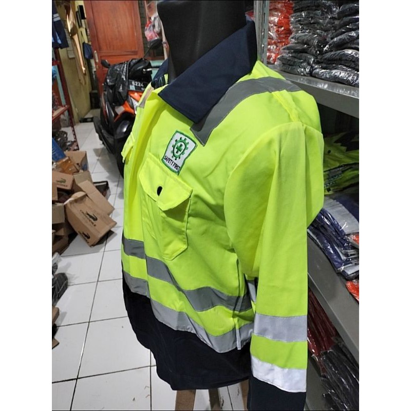 STABILO NAVY RESLETING BAJU SERAGAM SAFETY WEARPACK ATASAN