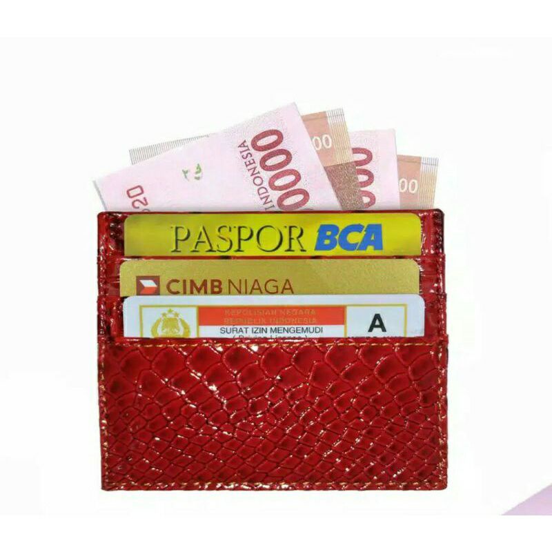 REALPIC!! CARD HOLDER CROCO/DOMPET KARTU ATM/DOMPET UANG/DOMPET KARTU