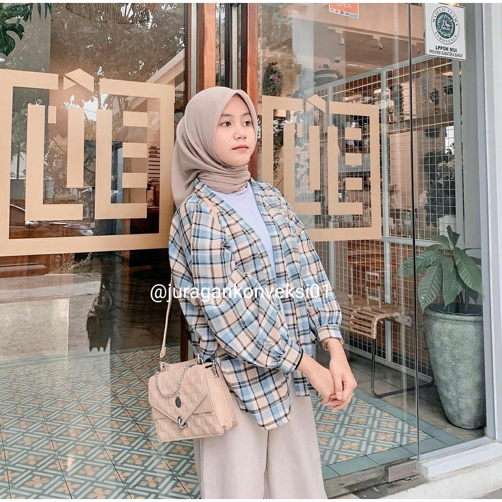 flanel pria wanita panjang kemeja flannel best seller atasan flanel wanita kemeja wanita fashion flanel wanita distro-6