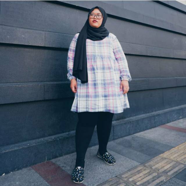  TUNIK  FLANEL SUPER  JUMBO  LD 125CM WARNA SOFT PAKAIAN BAJU  