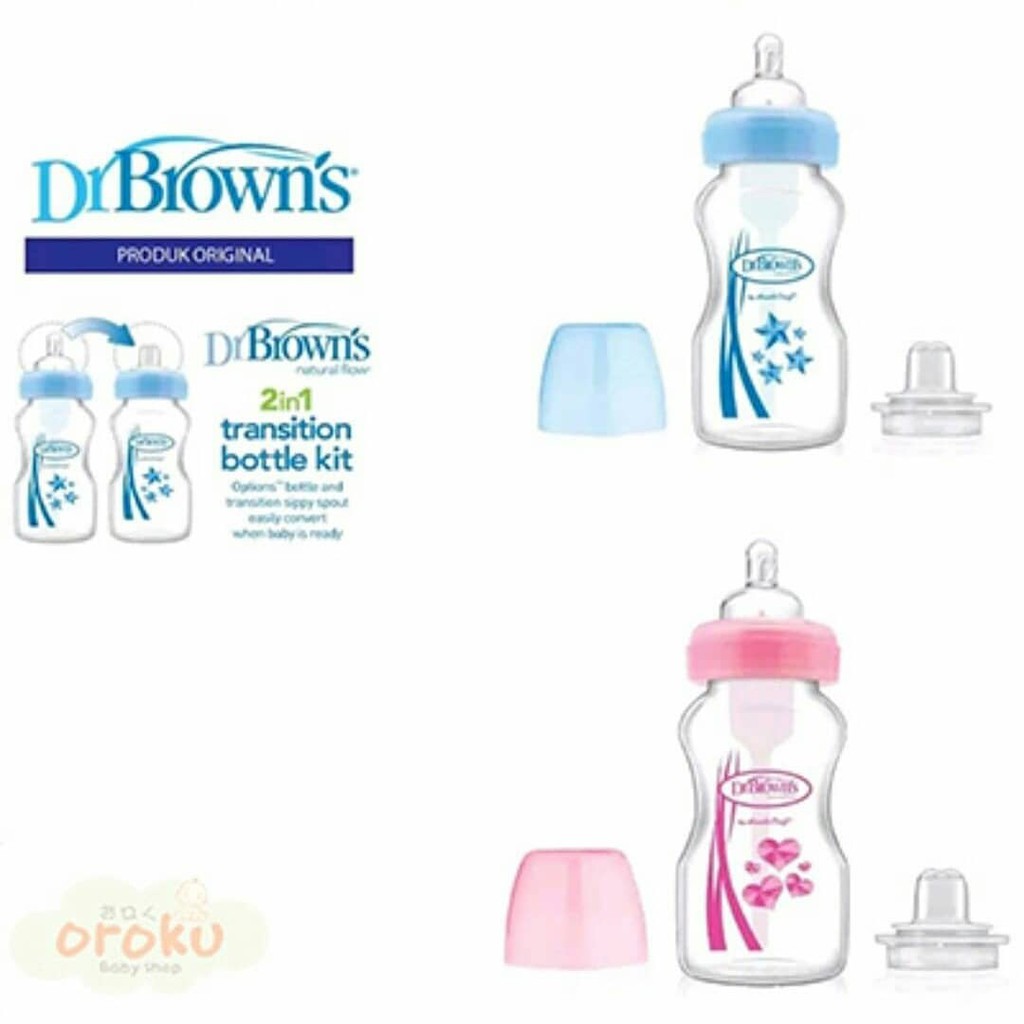 DR BROWN 9OZ 270ML TRANSITION BOTTLE / BOTOL SUSU