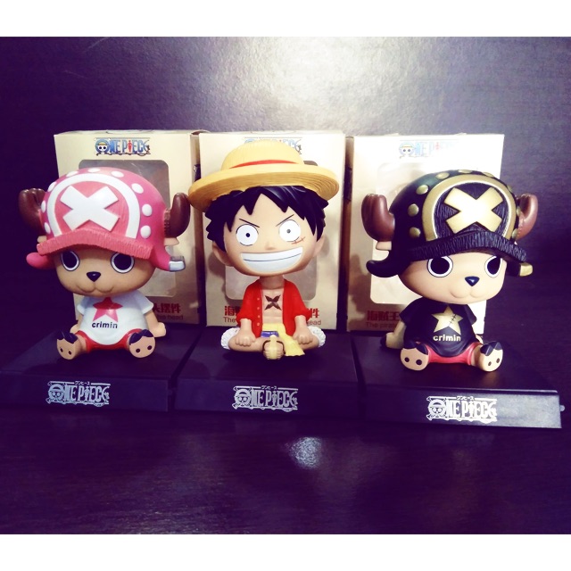Figure one piece Luffy Tony Chopper Pajangan mobil Dashboard