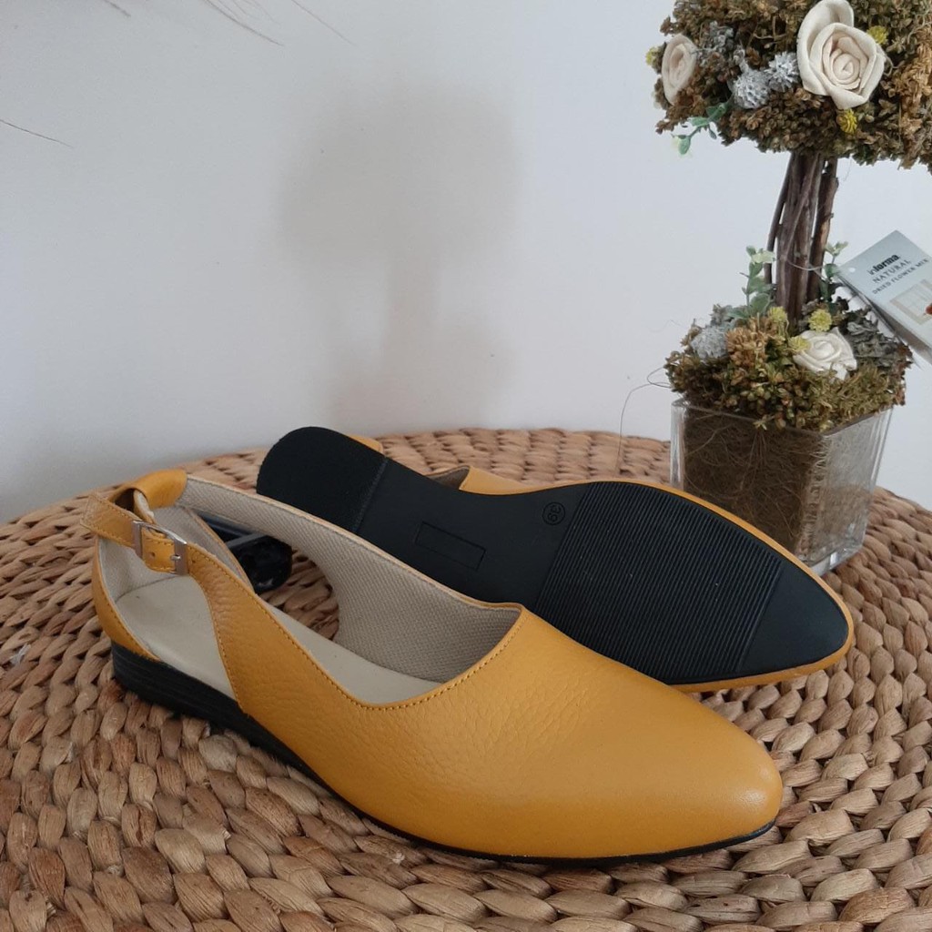 SEPATU PANTOFEL KULIT WANITA KERJA KULIT HIGH HEELS SEPATU KANTOR