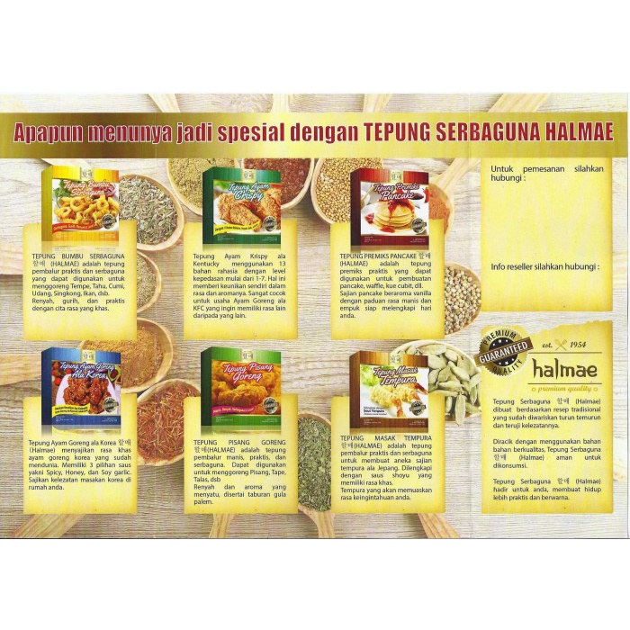 

gtg2011bb Tepung Pisang Halmae Kemasan Usaha 1 Kg Da01D100