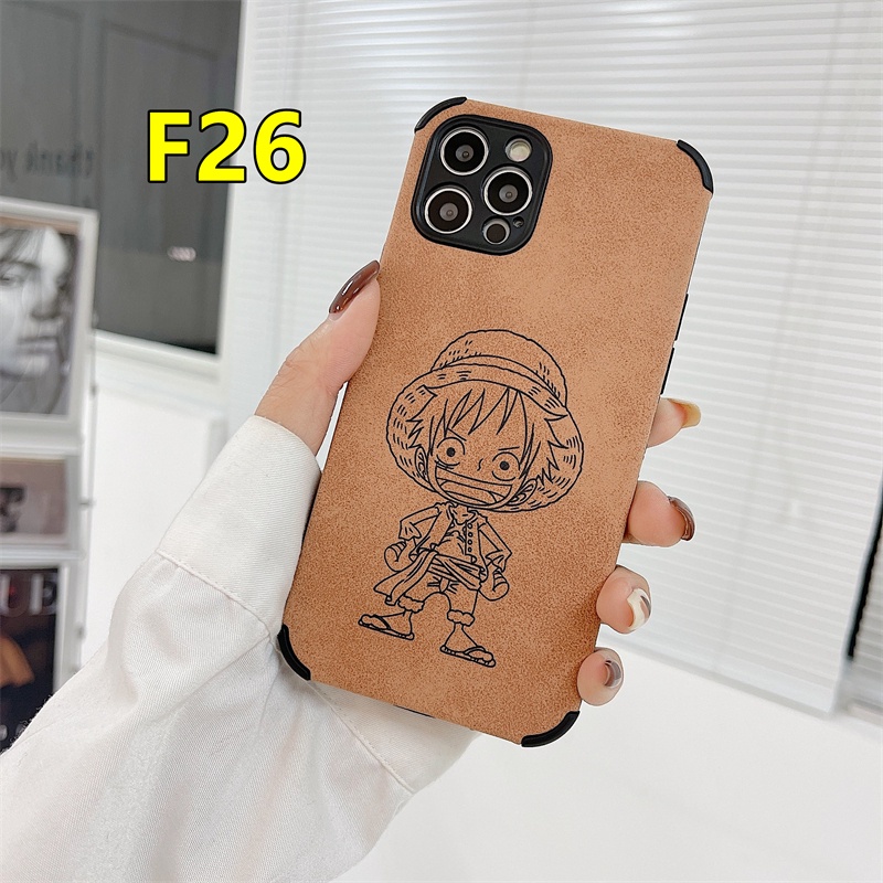 Casing Xiaomi Redmi POCO C3 X3 NFC X3 PRO M3 Redmi 9C NFC 9T 9 PRO Power 10X POCO M2 PRO Redmi Note 9 8 10 10S 9 PRO MAX 9S A9 A5 A53 2020 A7 A15 A54 Leather Cartoon One Piece Pattern Soft Case Back Cover-#F26