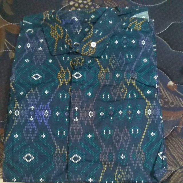 Freypv 8007 Slimfit Long Batik Songket M-l Kemeja Batik