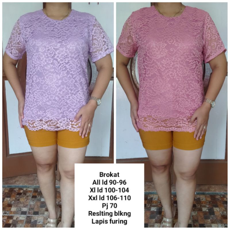 Atasan blouse  brokat brukat best seller