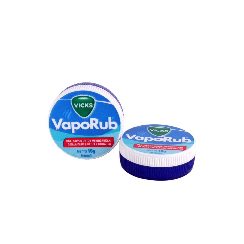 VICKS VAPORUB 10 gr Meringankan Gejala Pilek dan Batuk karena Flu