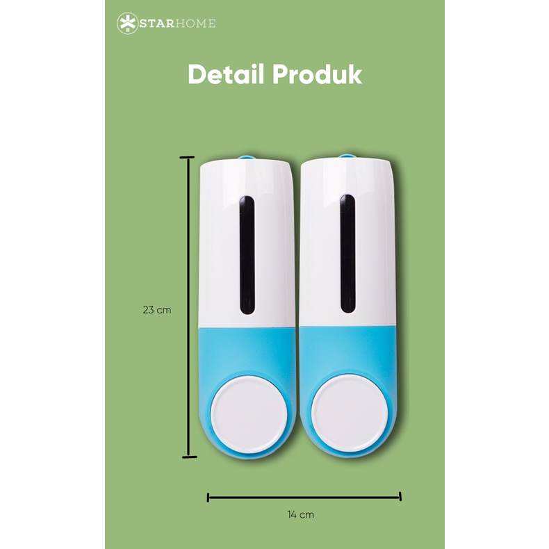 Dispenser Sabun Cair Sanitizer Gel Cair  2 Tabung 900 ml Tempat Sabun Cair 2 Tabung AH101 Soap Dispenser