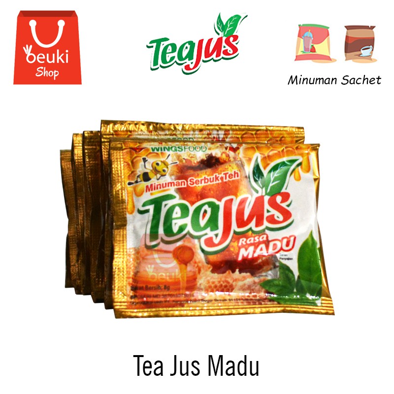 

Tea Jus Teh Rasa Madu Murah Meriah Segar Nikmat - 10pcs x 8gr