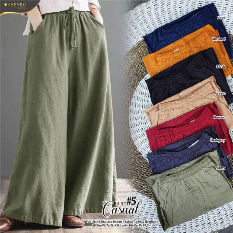 Casual Pants 5 By Kheyra / Celana Kulot Wanita
