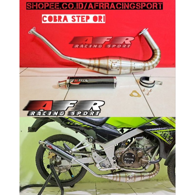 Knalpot Ninja R RR SS Aitech Stainless Karbon Model Cobra Step ori