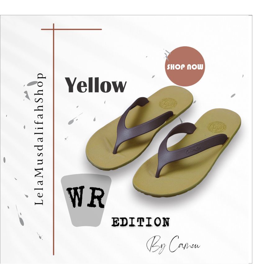 CAMOU - Sandal Pria - Sandal Camou Pria / Sandal Jepit Pria - WIRA Yellow Murah