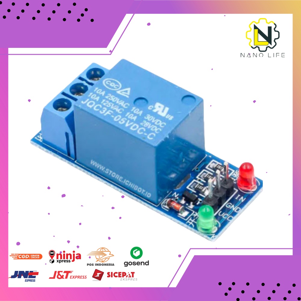 RELAY 5V 1 CHANNEL OUTPUT 250VAC 30VDC 10A MODULE