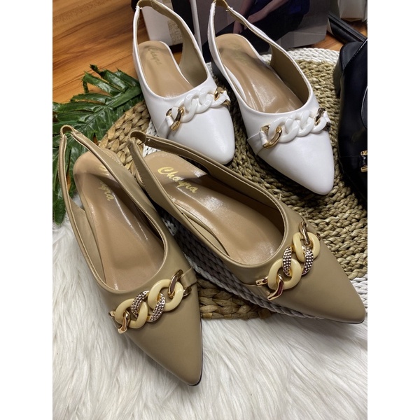 Esme Mules heels sepatu hak tahu kekinian tinggi 3cm realpict