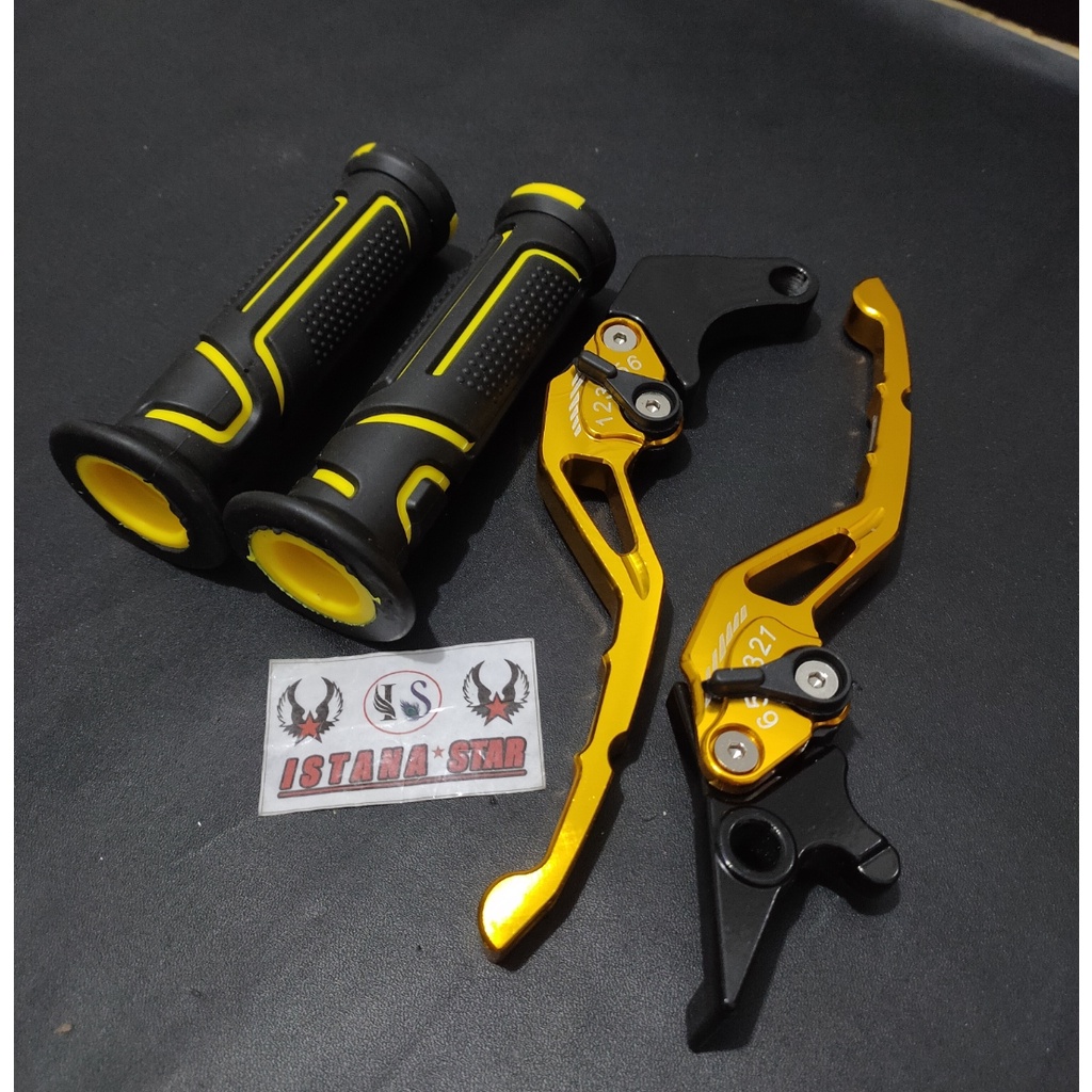 handle rem plus kopling cb 150 r old cb 150 r new megapro cnc emas plus handgrip terbaru