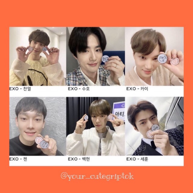 

EXO, NCT smile for u griptok donation