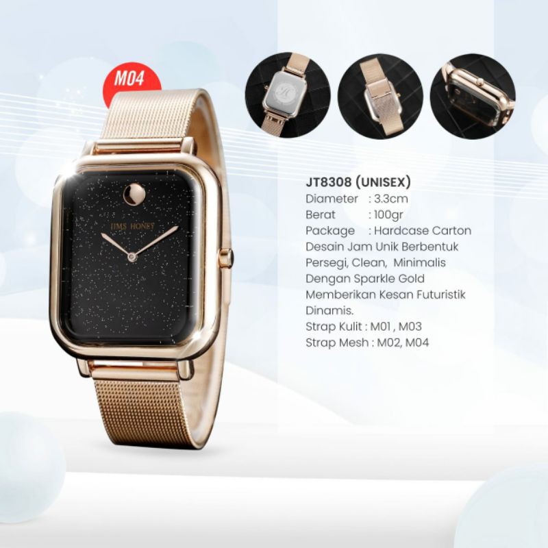 Jam tanga8308 jims honey/unisex jam tangan pria by jims honey
