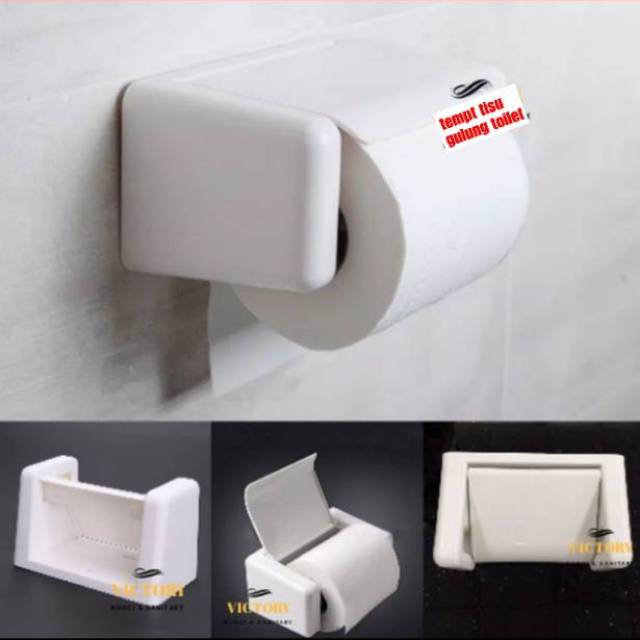 TEMPAT TISUE MODEL TOTO/ Tempat tisu roll plastik, sanitary ware tempat tisu toilet tempat tisu gulung model toto