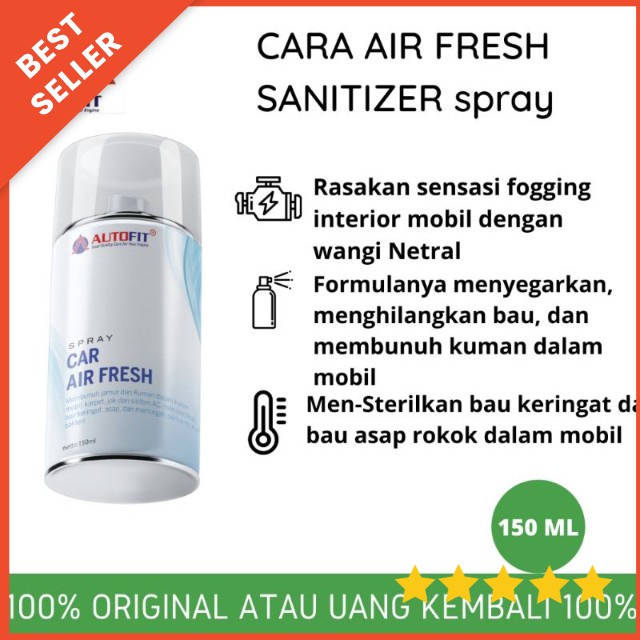 CAR AIR FRESH SANITIZER PENYEGAR UDARA CABINL PEMBUNUH BAKTERI MOBIL PRODUK ORIGINAL