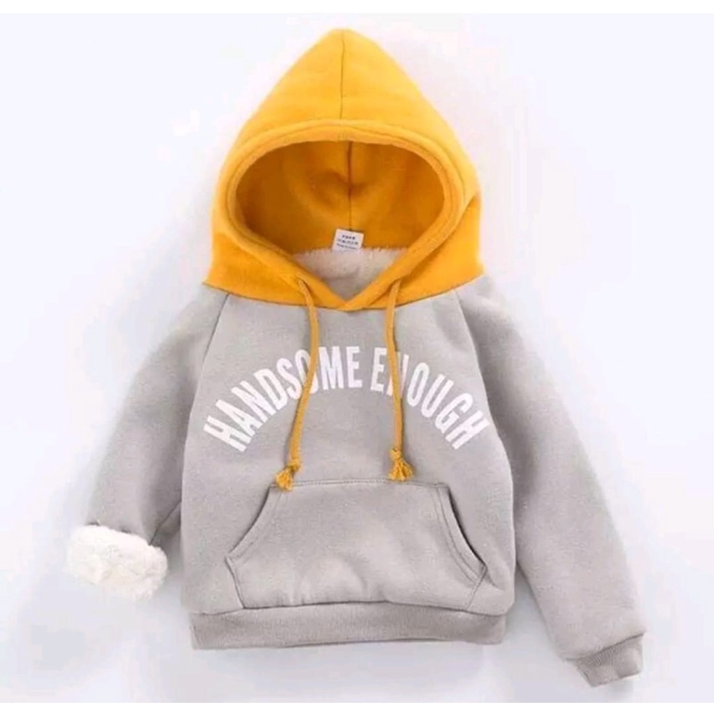 hoodie anak bayi laki laki motif handsome size 1-5 tahun bahan babyterry lembut/ hoodie anak laki laki/ hoodie bayi laki laki/ hoodie anak terbaru/ sweater anak handsome