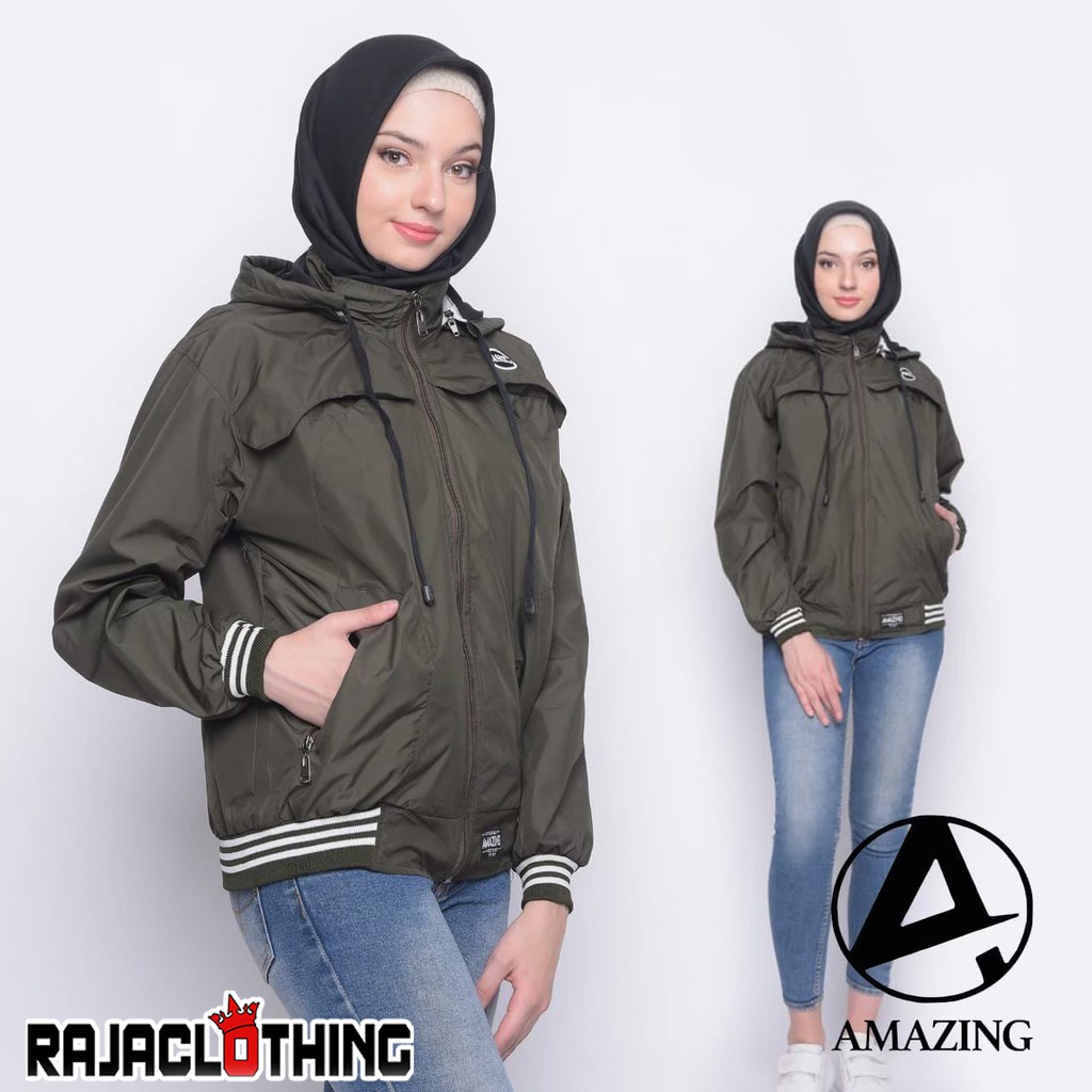 RCL - JAKET SWEATER HODIE SALUR AMAZING WANITA - JAKET HODIE CEWEK M.L.XL