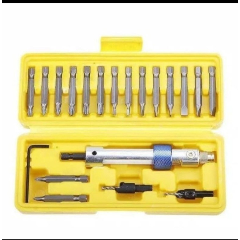 DRILL BIT SET 20PCS HSS SCREWDRIVER BITS FLIP DRIP BOR OBENG PUTAR