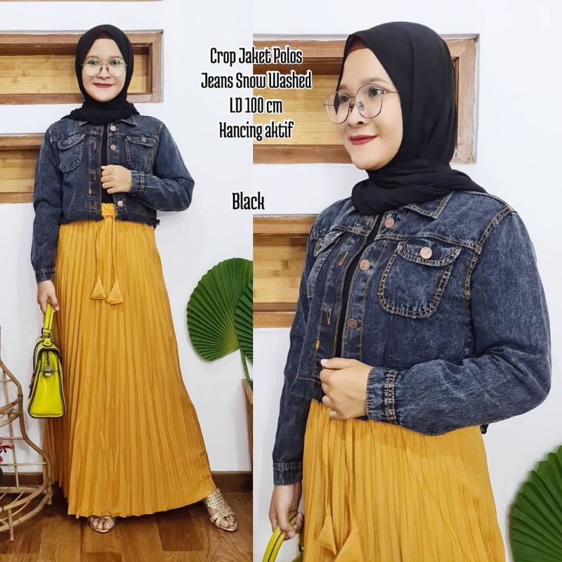 Julizar Set Setelan Baju Wanita Jaket dan Celana Jeans Setelan Outfit Kekinian Casual OOTD