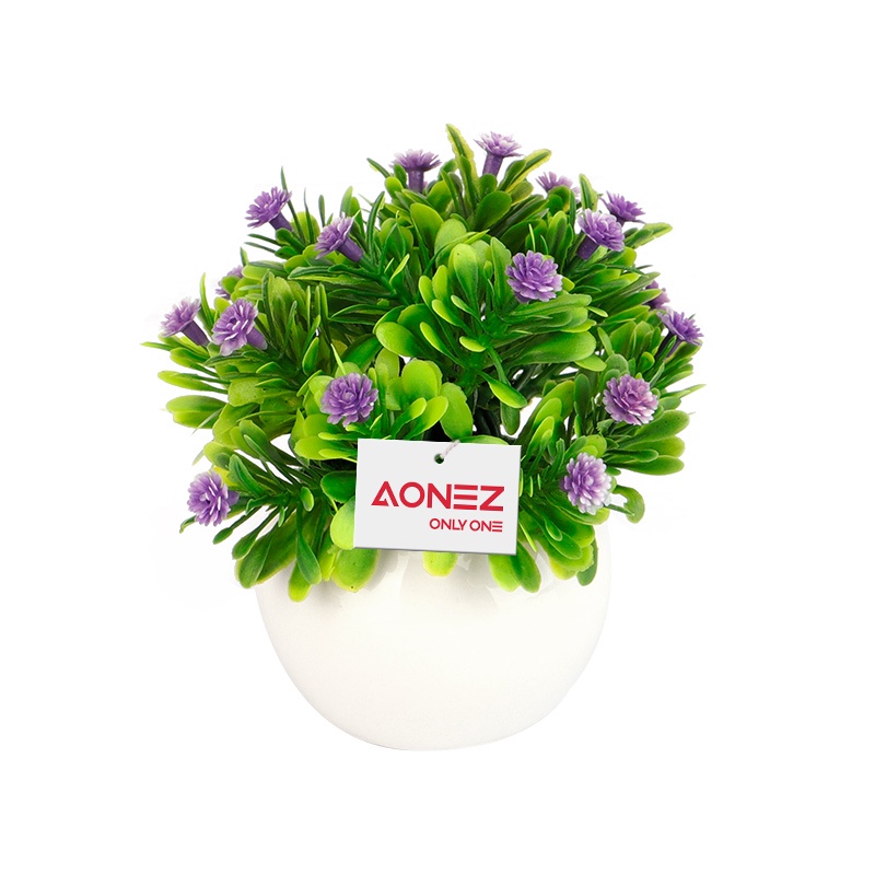Aonez bunga hias bunga artificial murahbunga mini hiasan tanaman kaktus hias dengan pot-4