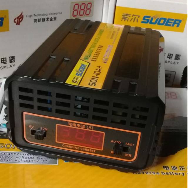 alat cas aki charger accu charge aki 10A 10 A otomatis mobil motor