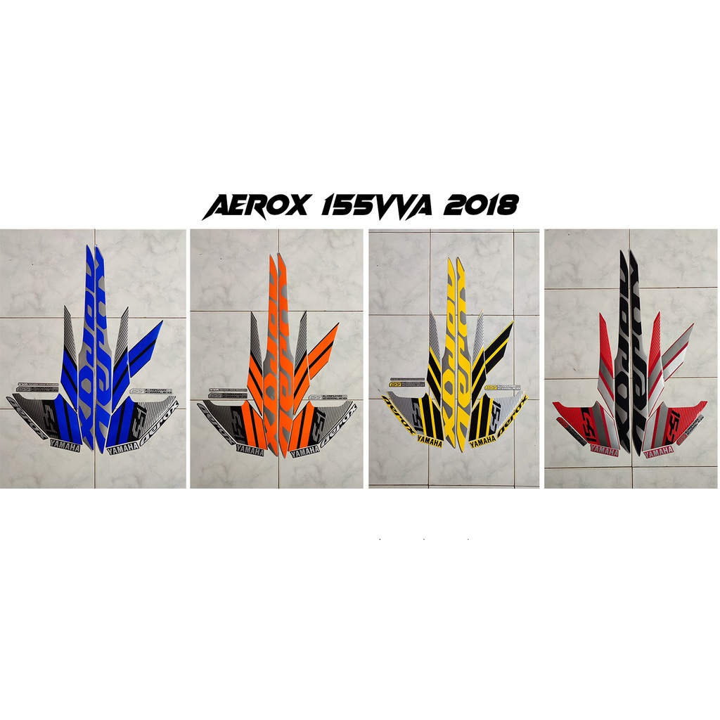Stiker striping motor aerox 2018 full body