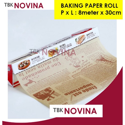 BAKING PAPER KORAN / MOTIF ROLL 8 meter x 30cm