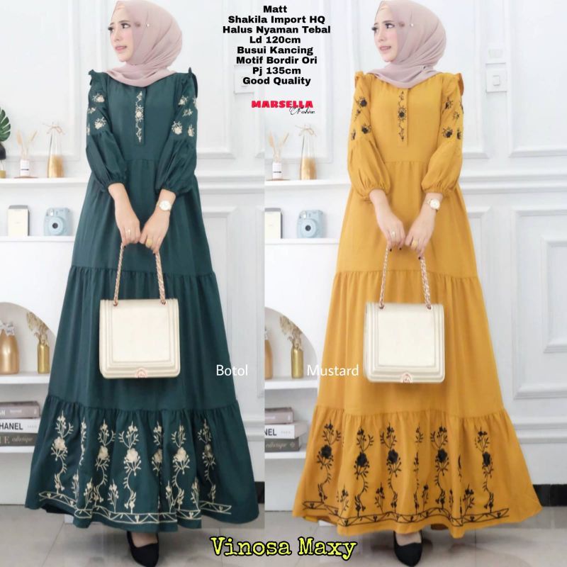 Ainun Gamis Wanita Terbaru 2022 / Baju Wanita Kekinian Terlaris / Busui Friendly / Gamis Wanita Rema