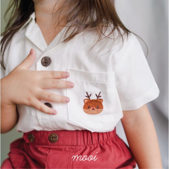 Mooi Kemeja Anak S - XXL Laki-laki Arka Pocket Shirt CBKS