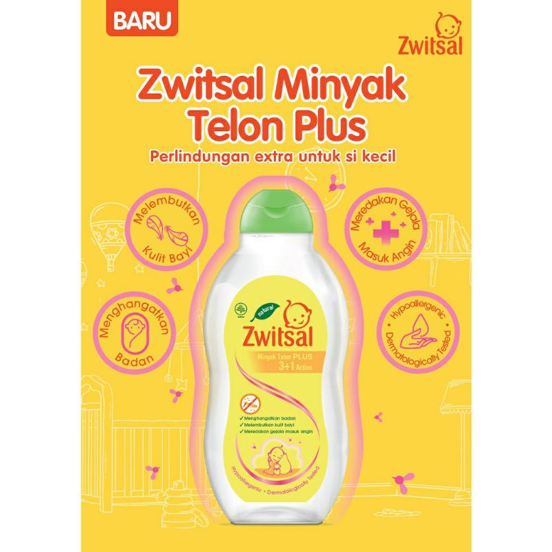 Zwitsal Minyak Telon Plus 3+1 100ml