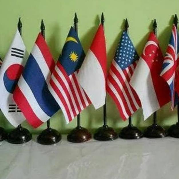 Jual Bendera Meja Negara Lengkap Semua Negara Adav Plus Tiang Kayu Bendera Meja Negara Dunia