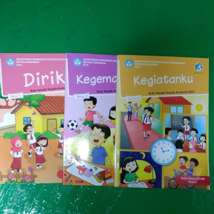 Tematik kelas 1. Tema 1,2,3. (3 buku)