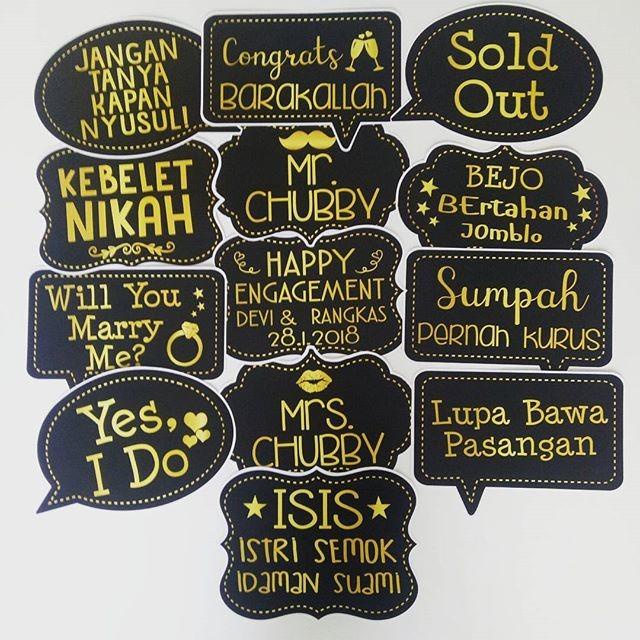 Carar | Fun Props Photobooth Perlengkapan Pesta Pernikahan Terlaris Kekinian