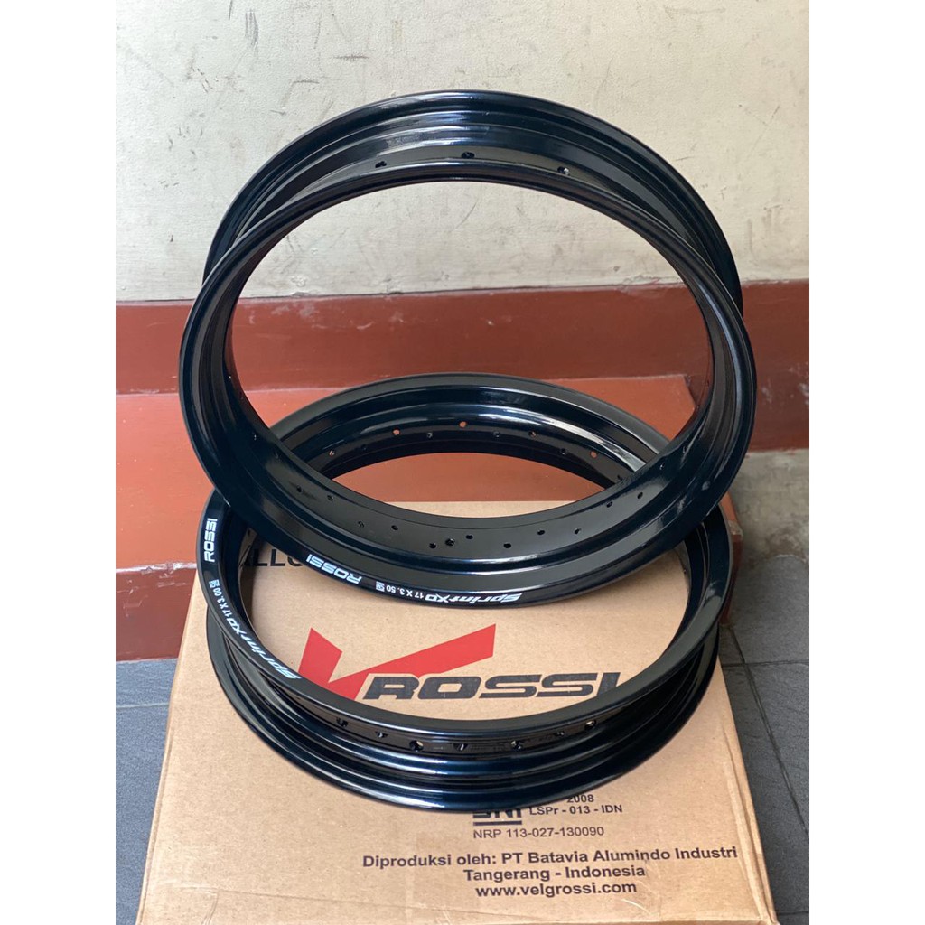 VELG SUPERMOTO ROSSI SPRINT XD SERIES RING 17 300/350 HOLE 36 - BLACK