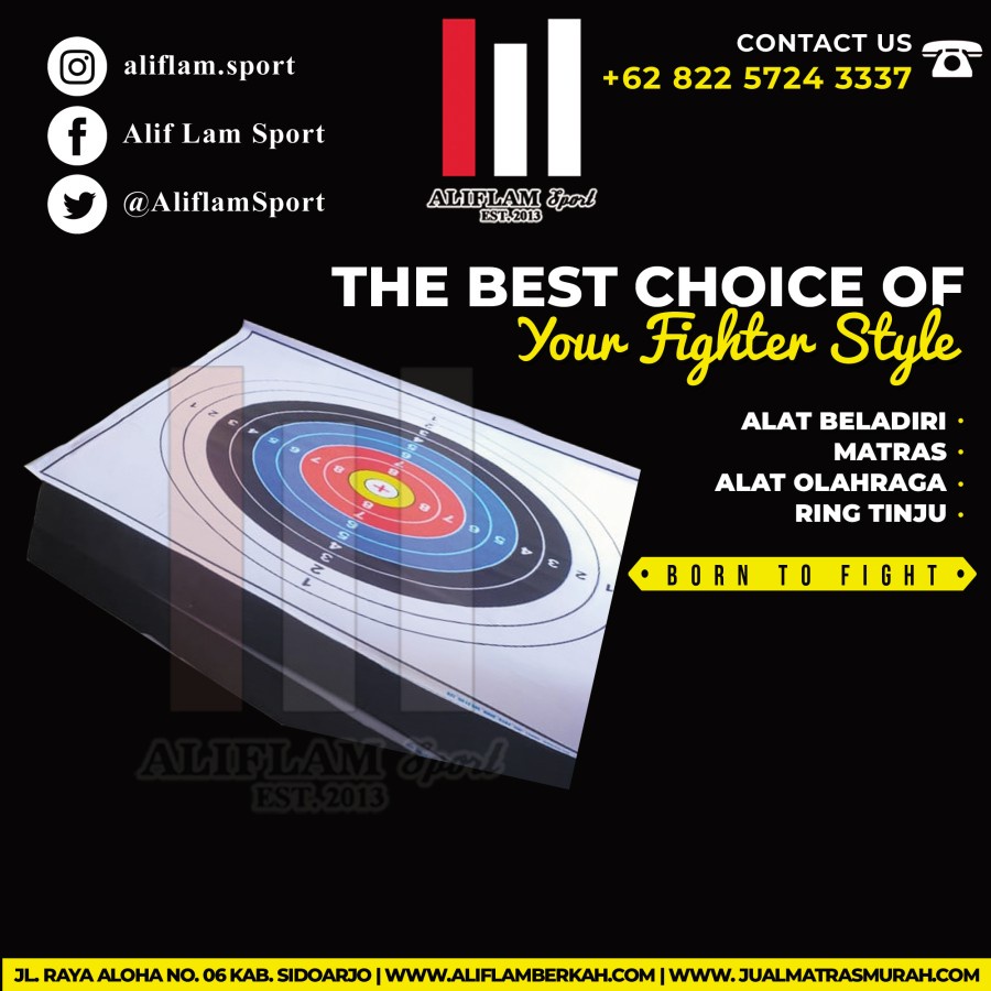 Target Panahan 80*80*10 CM + Face Target Papan Panah Bantalan Panahan