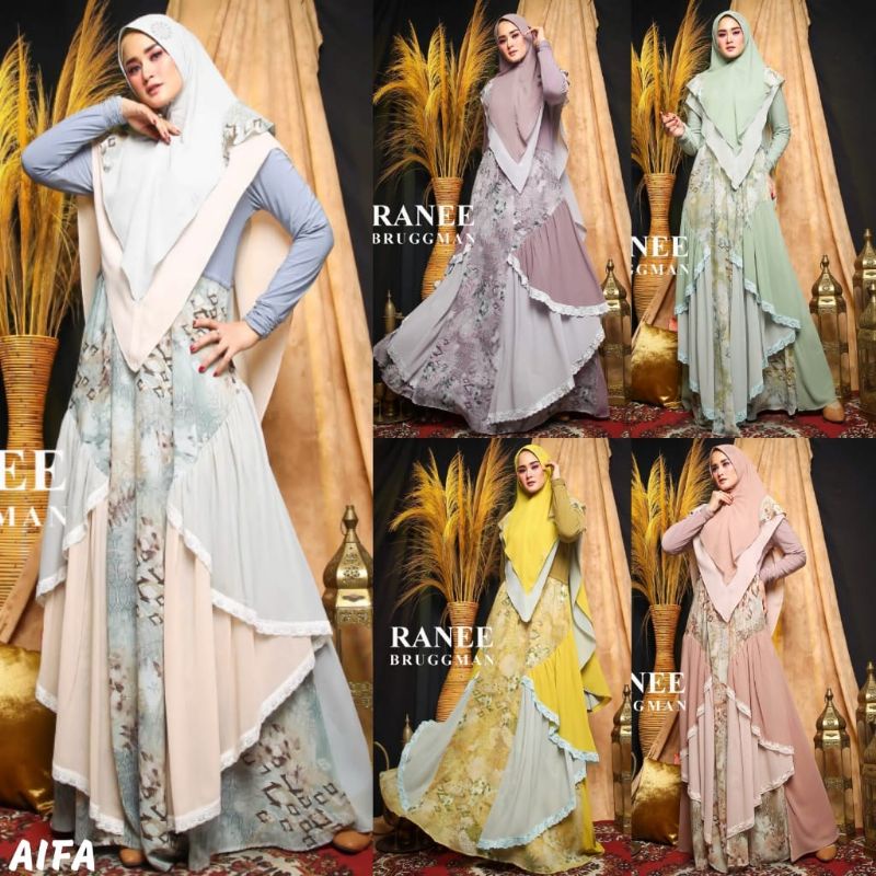 Aifa syari By Ranee Bruggman~ gamis original branded murah